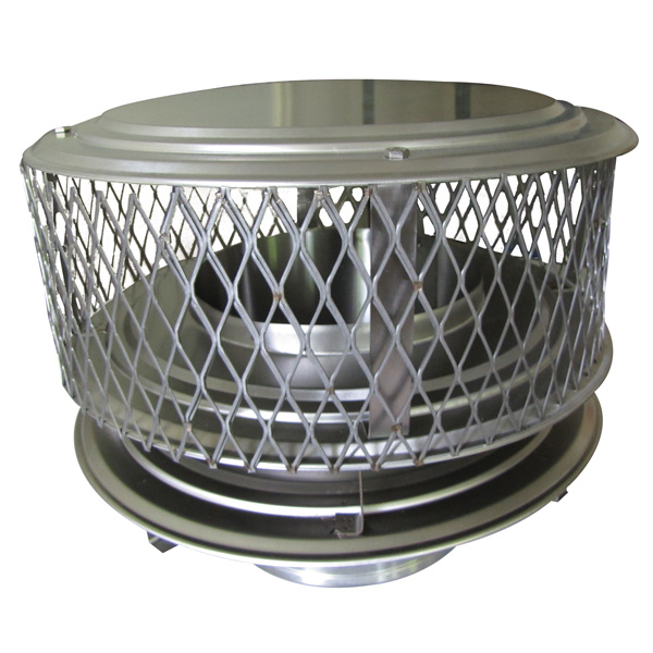 Guardian 12" Cap (For Air Insulated Factory Built and Pre-Fab Chimneys) - 304 alloy (Special Order)
